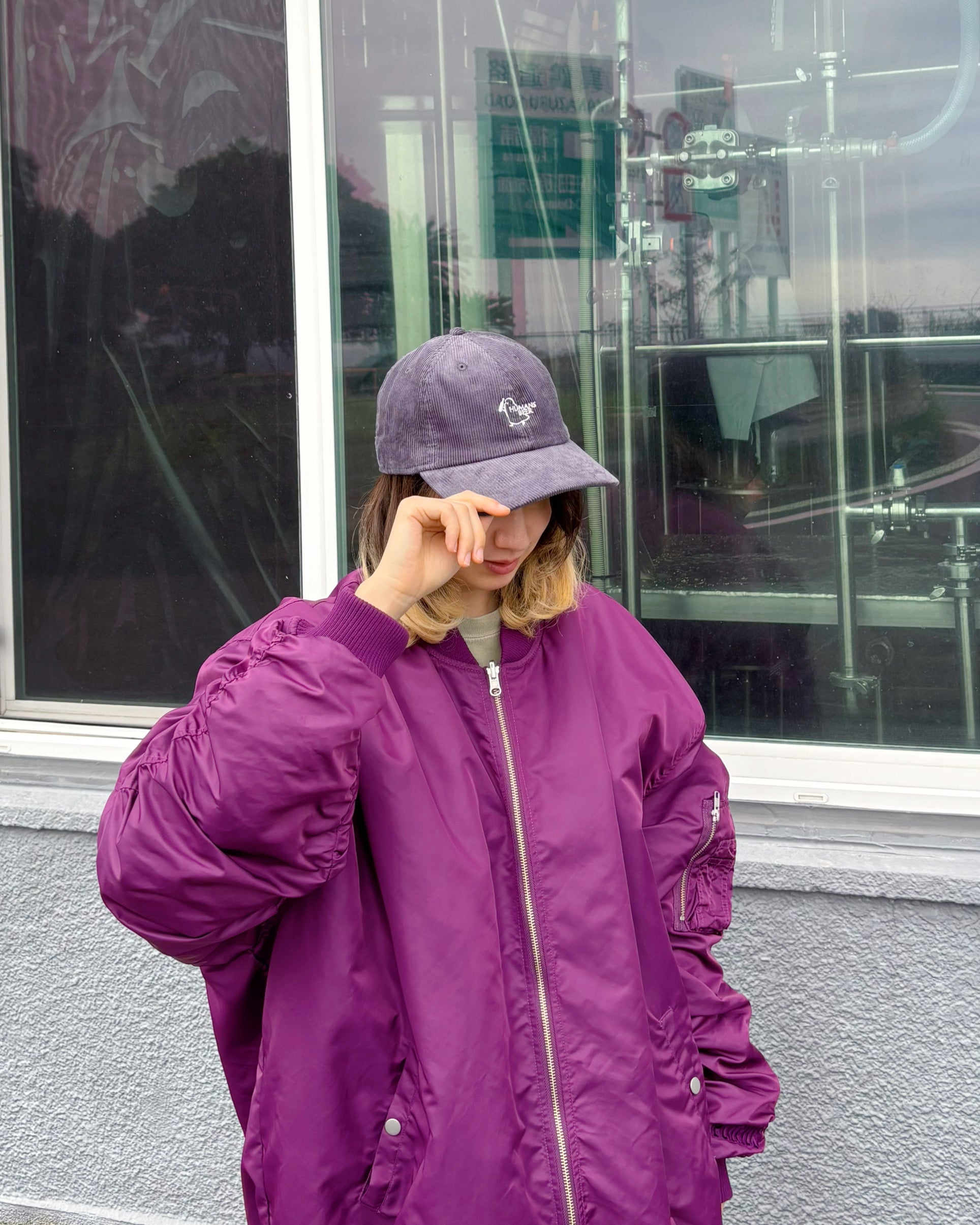 コーデュロイロゴキャップ