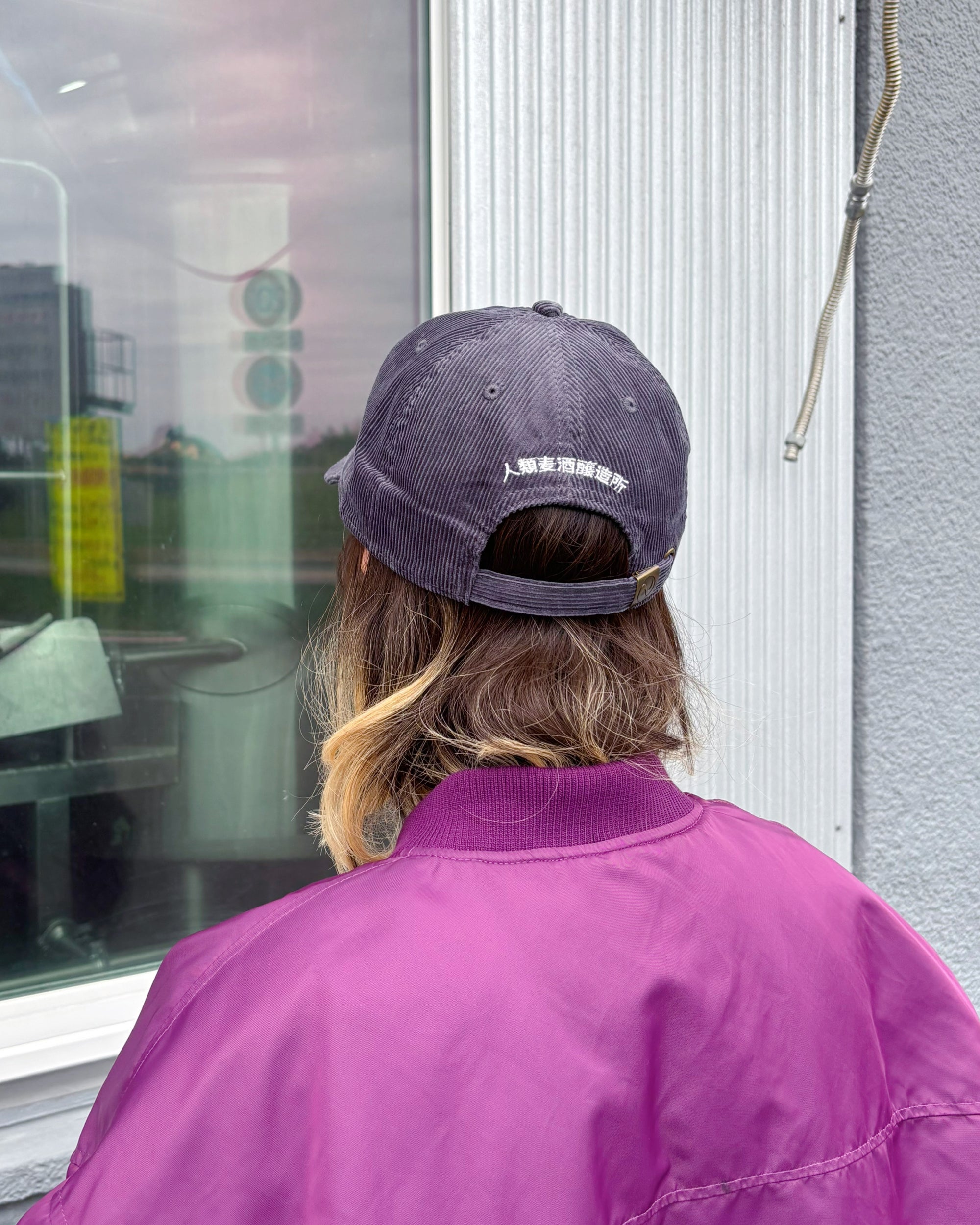 コーデュロイロゴキャップ