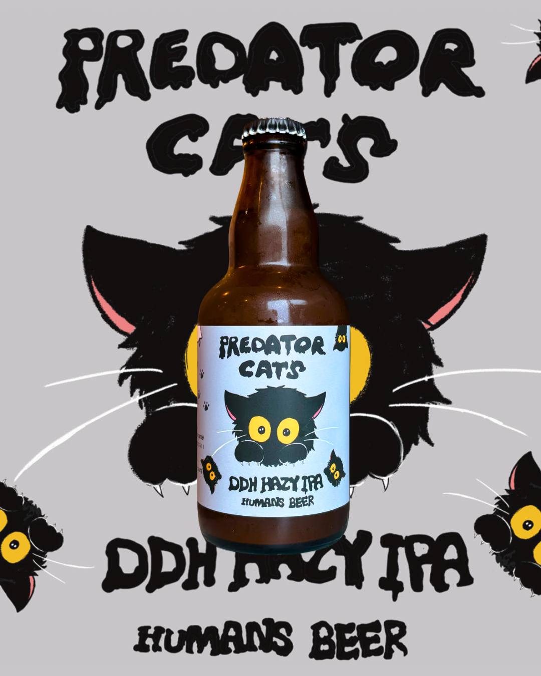 PREDATOR CATS HAZY IPA #9　330mlボトル
