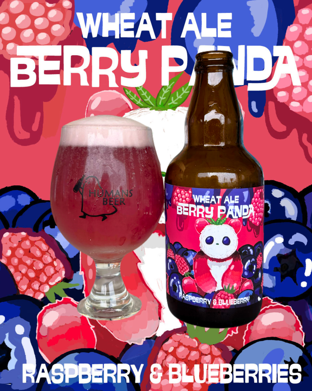 BERRY PANDA WHEAT ALE　330mlボトル